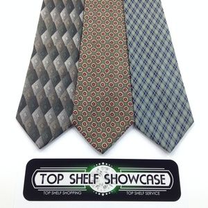 LOT 3 Men's Ties Green Blue Mix POLO RALPH LAUREN